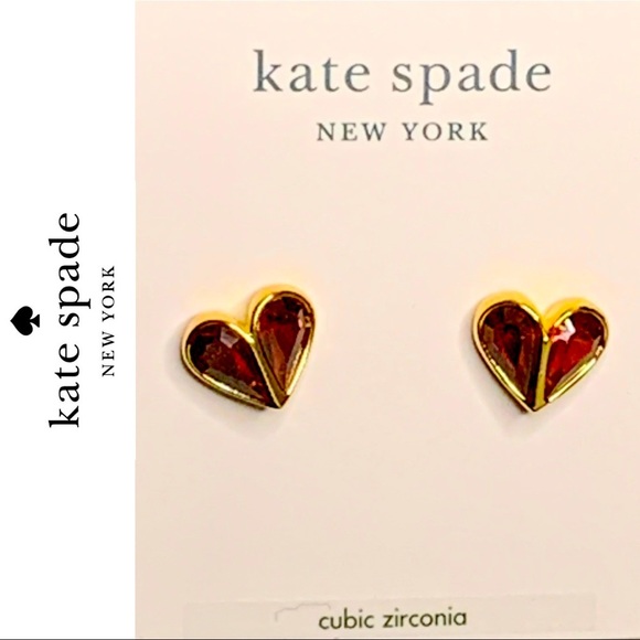 kate spade Jewelry - Kate Spade New York Heart Shaped Earrings NWT